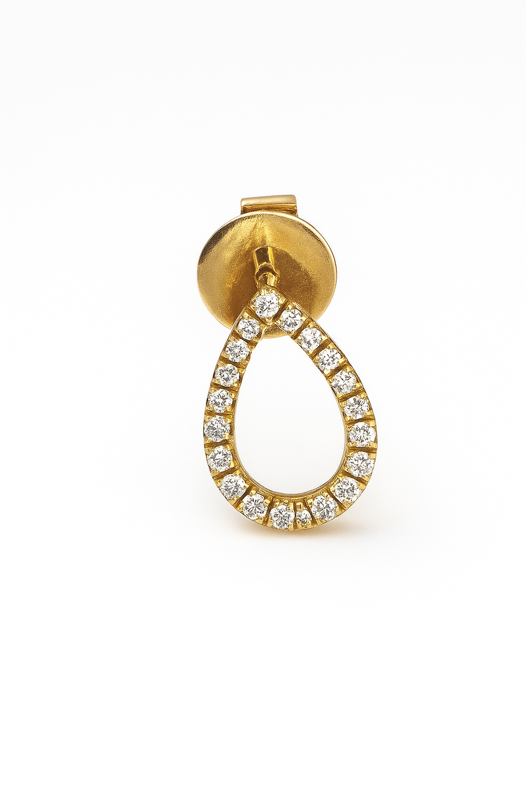 Aretes en forma de Gotas con Diamantes