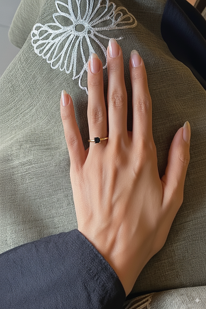 Anillo con Zafiro Azul