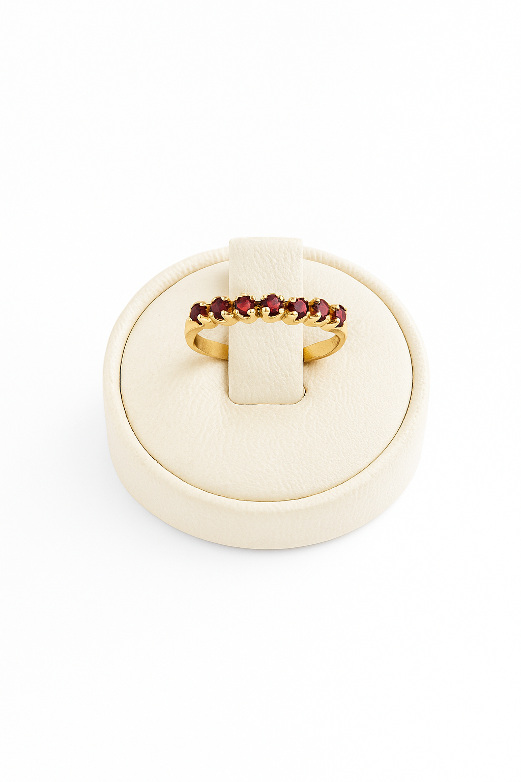 Anillo Medio Rivier con Rubíes