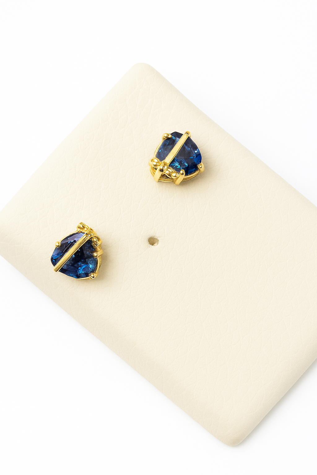 Aretes con topacio imperial azul